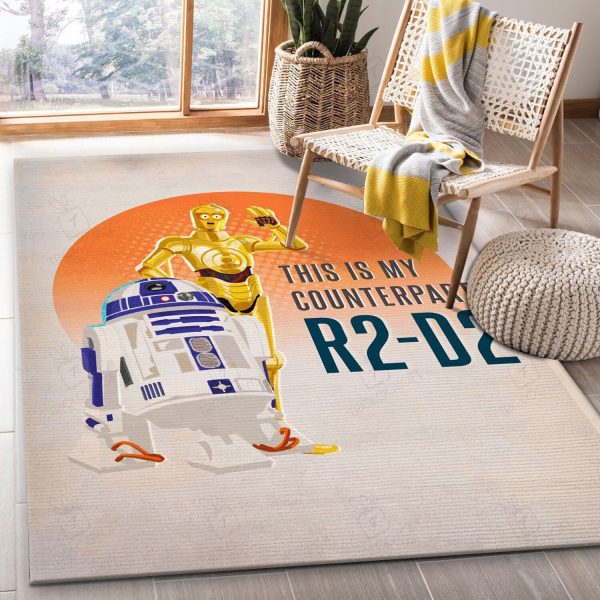 Droids Star Wars Galaxy Of Adventures Rectangle Rug Decor Area Rugs For Living Room Bedroom Kitchen Rugs Home Carpet Flooring Rs012848 Print