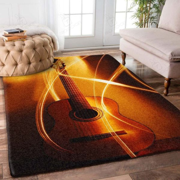 Guitar Rectangle Rug Decor Area Rugs For Living Room Bedroom Kitchen Rugs Home Carpet Flooring Rs014946 Print