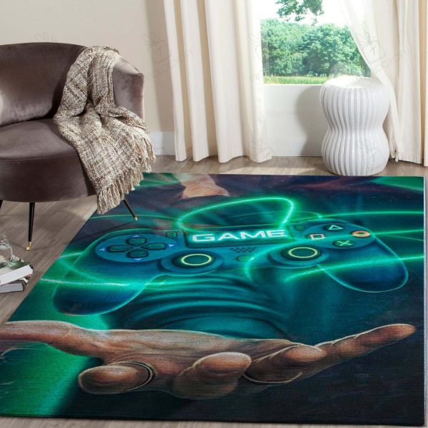 Playstation Area Rectangle Area Rugs Carpet For Living Room, Bedroom, Kitchen Rugs, Non-Slip Carpet Rp124140 Print