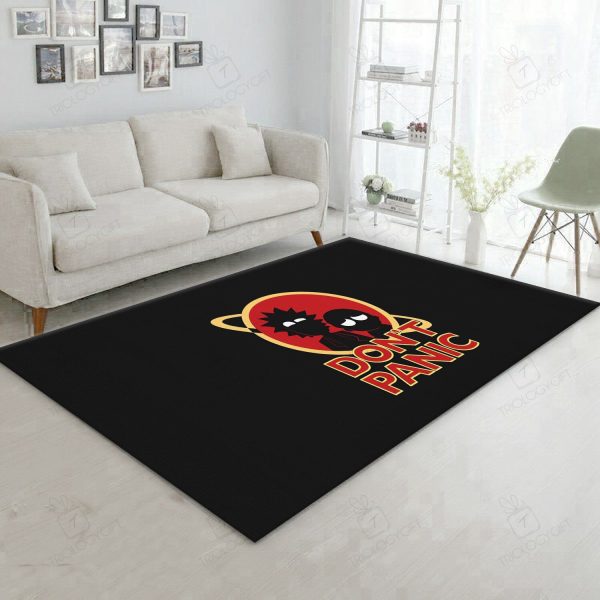 Rick And Morty Dark Ver1 Cartoon Area Us Gift Decor Rectangle Area Rugs Carpet For Living Room, Bedroom, Kitchen Rugs, Non-Slip Carpet Rp124589 Print