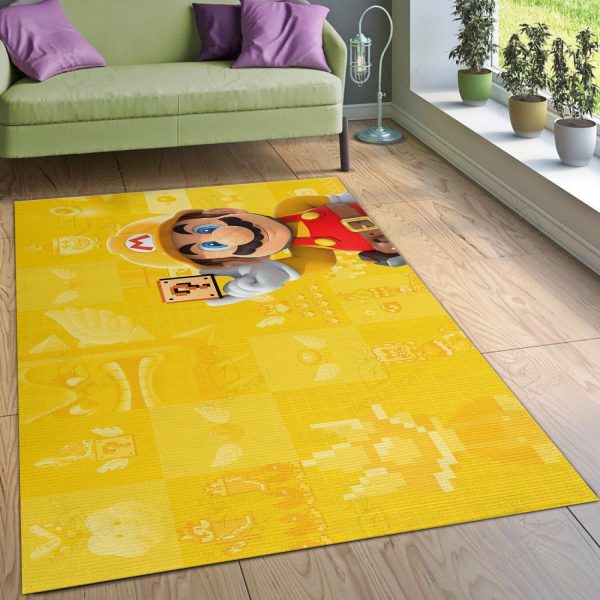 Mario Ver1 Us Gift Decor Rectangle Area Rugs Carpet For Living Room, Bedroom, Kitchen Rugs, Non-Slip Carpet Rp121826 Print